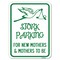 Signmission Stork Parking for New Mothers & Mothers to Alum Rust Proof Parking Sign, 18" x 24", A-1824-22836 A-1824-22836 - alternate 1